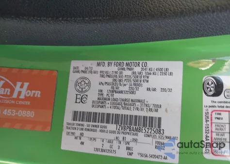 2014 Ford Mustang V6 Premium z USA, uszkodzony, nr VIN 1ZVBP8AM8E5225083